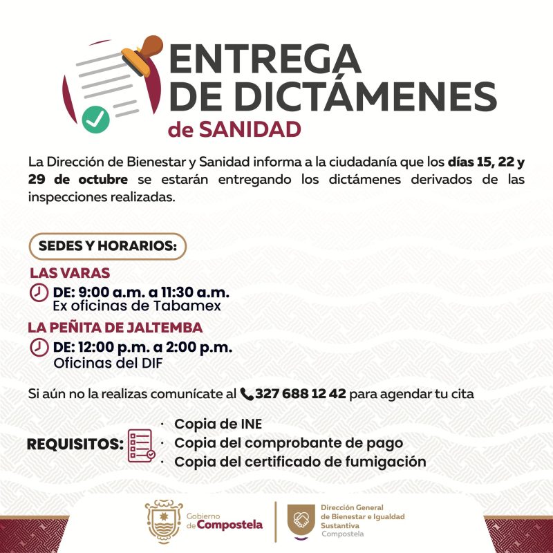 EntregaDictamenesSanidad